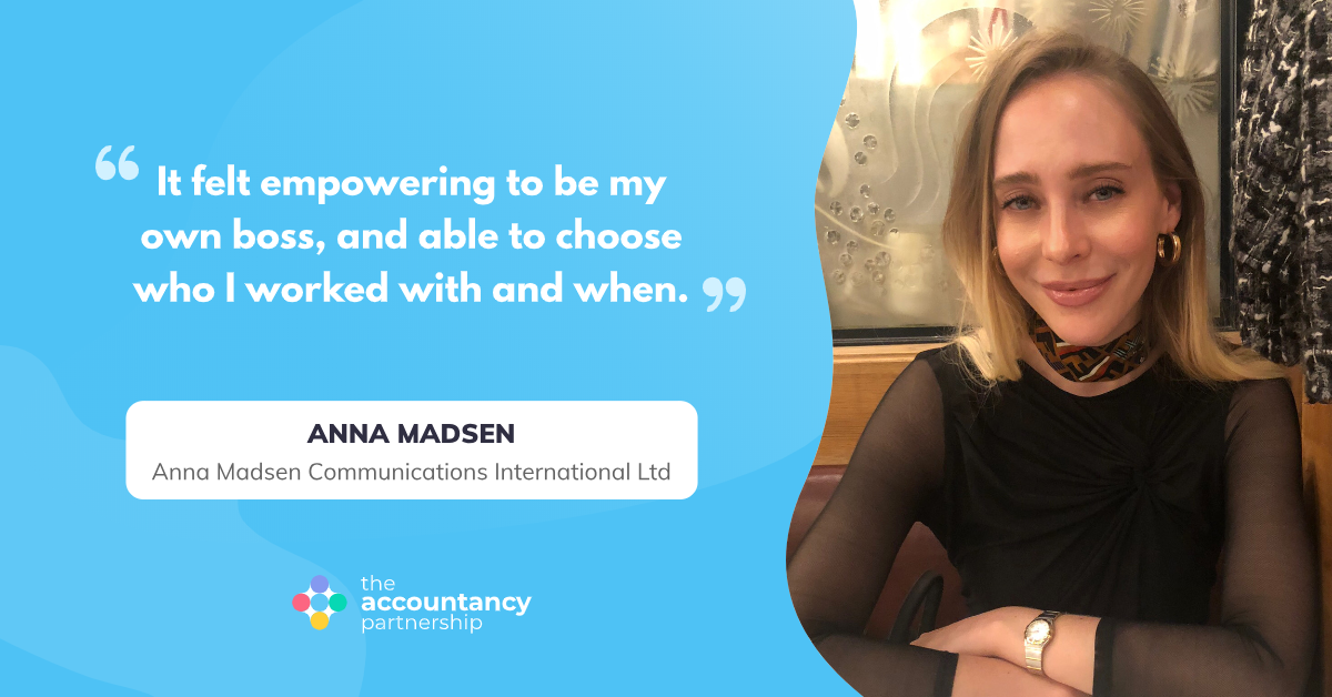 Anna Madsen on being self employed