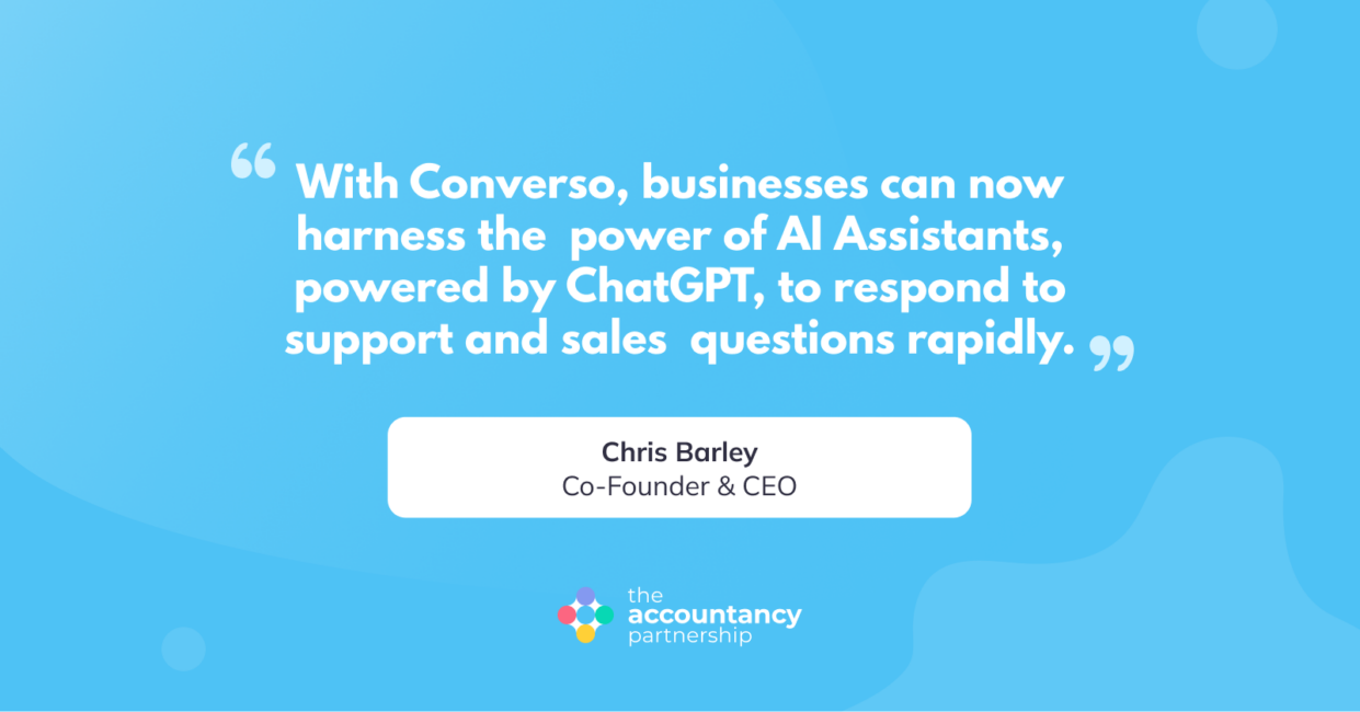 With Converso, businesses can now harness the power of AI Assistants, powered by ChatGPT, to respond to support and sales questions rapidly.