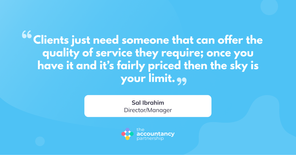 May 2026 Client of the Month quote Sal Ibrahim